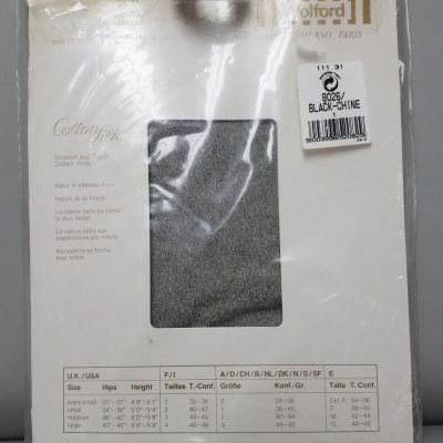 NEW WOLFORD COTTON SILK SZ SMALL STRUMPFHOSE TIGHTS COLLANT PANTY